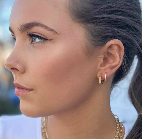 Transition Sleeper Hoop Earrings - Image 4