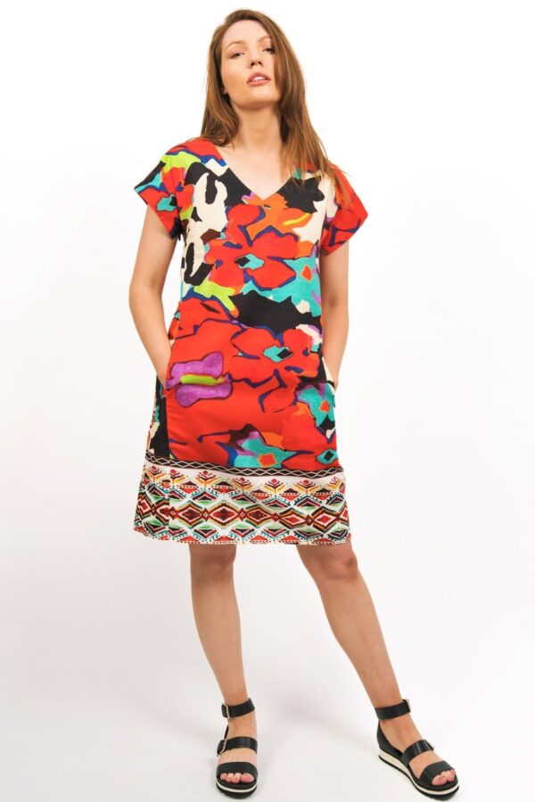 TULA PRINTED SHIFT DRESS