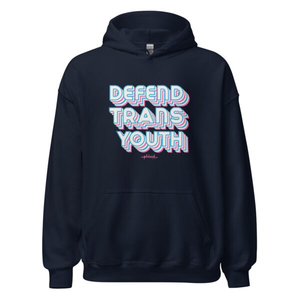 Defend Trans Youth Hoodie - Image 2