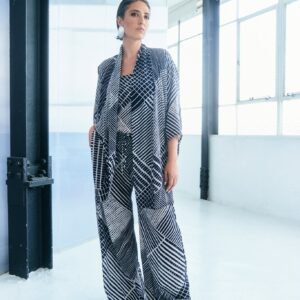 Washable Printed Silk Kimono Jacket