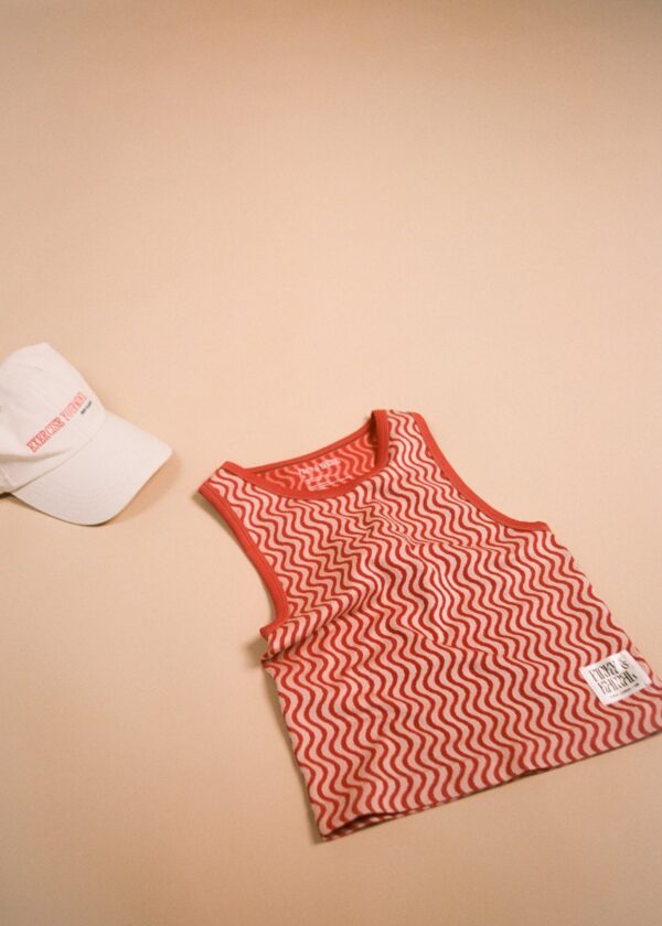 Wavy Lines Tank - Melon - Image 6