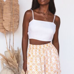 White Forever Free Crop Top