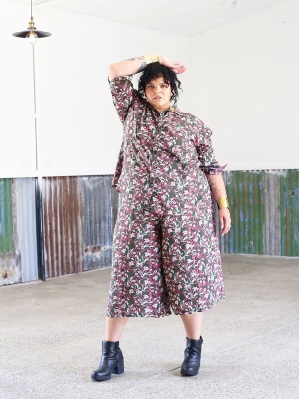 Wide Leg Cropped Chelsea Pant // Rokewood Print - Image 8