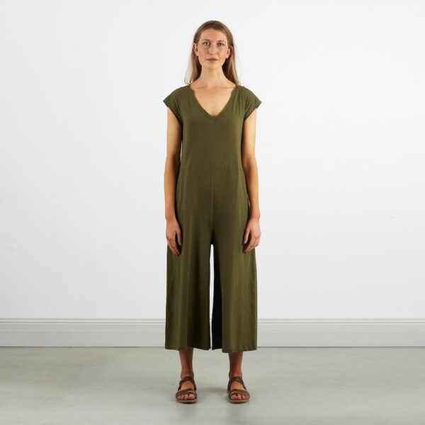 Wide Leg Jumpsuit  | Olive - Image 13