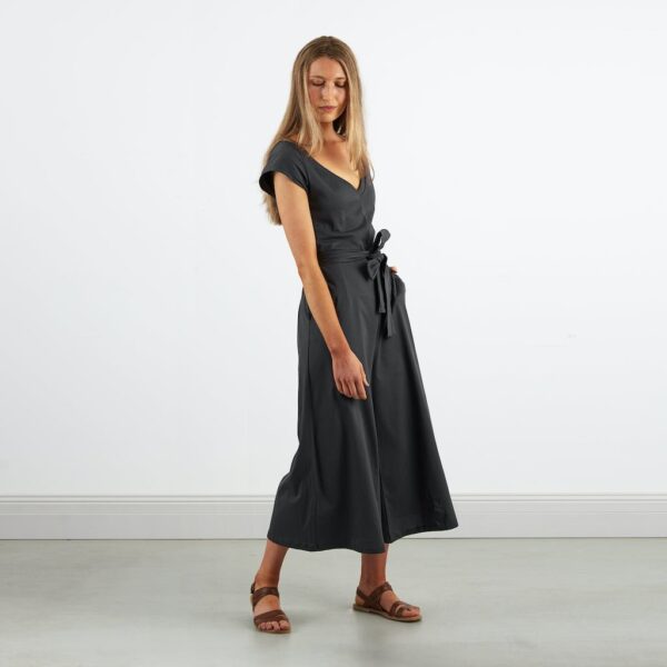 Wide Leg Jumpsuit  | Olive - Image 2