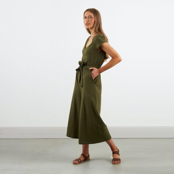 Wide Leg Jumpsuit  | Olive - Image 15