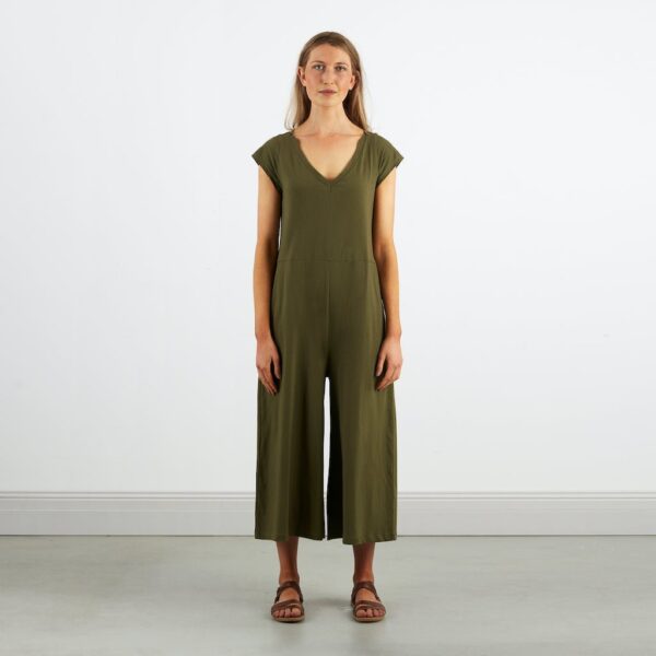 Wide Leg Jumpsuit  | Olive - Image 6