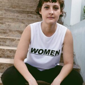 WOMEN Muscle Tank | White