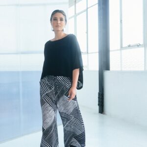 Wool Gauze Rectangle Top
