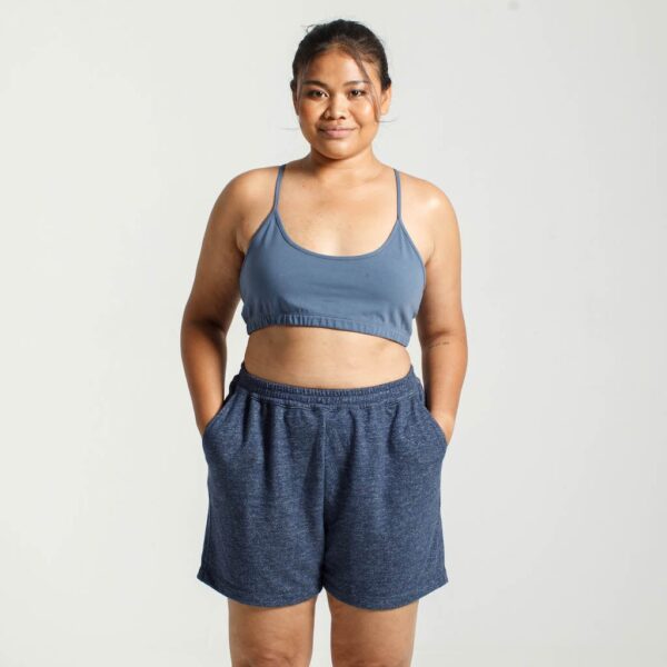 Yoga Crop Top | Dusky Blue - Image 3