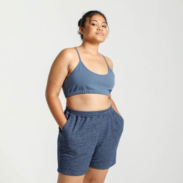 Yoga Crop Top | Dusky Blue - Image 4