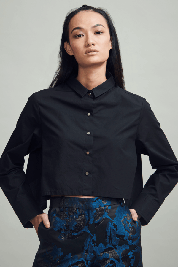 Back Tie Crop Shirt - Image 15
