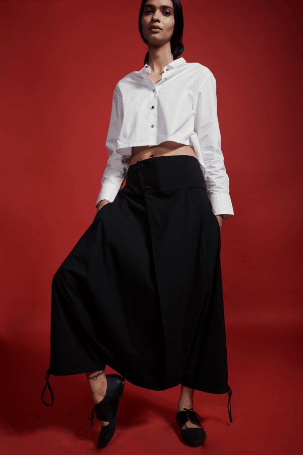 Back Tie Crop Shirt - Image 4