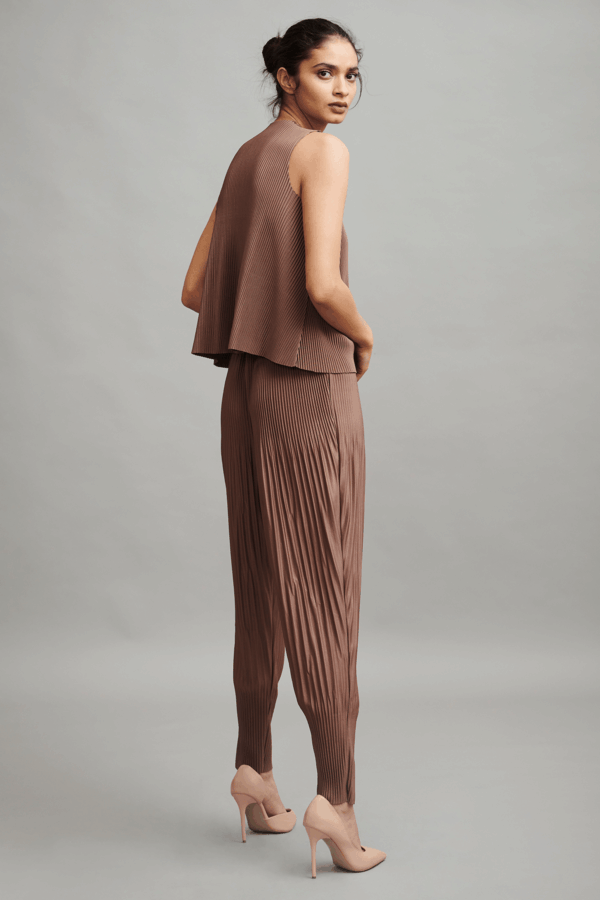 Irregular Pleat Drum Pant - Image 12