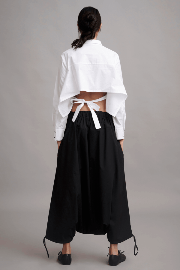 Back Tie Crop Shirt - Image 10