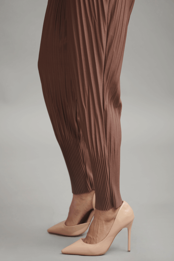 Irregular Pleat Drum Pant - Image 21