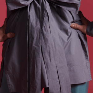 Tie Up Poplin Shirt