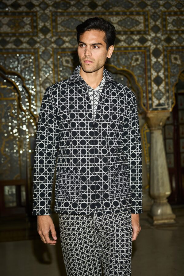 Rattan Embroidered Jacket and Pant - Image 13
