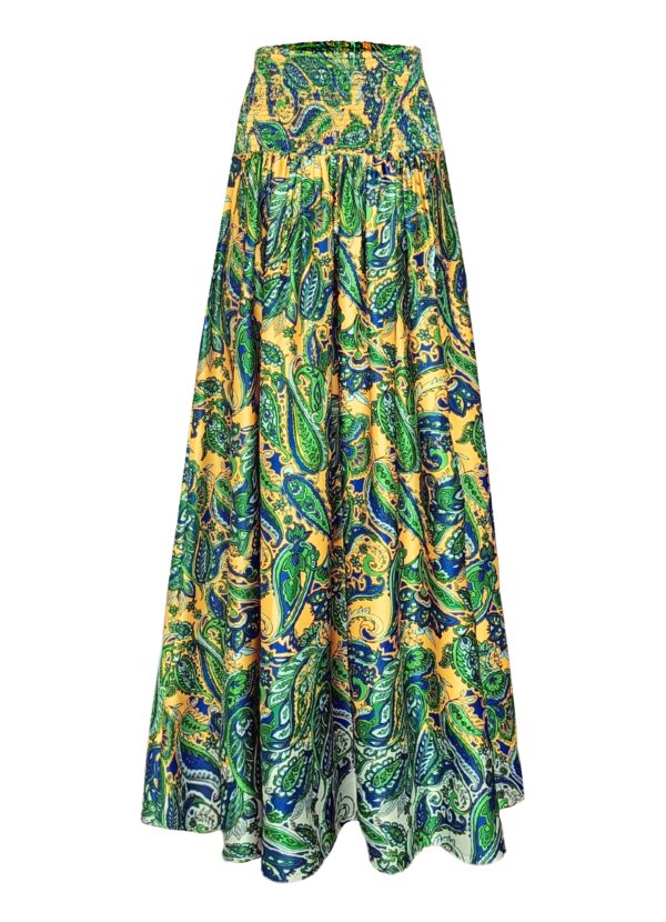 Fit & Flair Paisley Skirt - Image 2