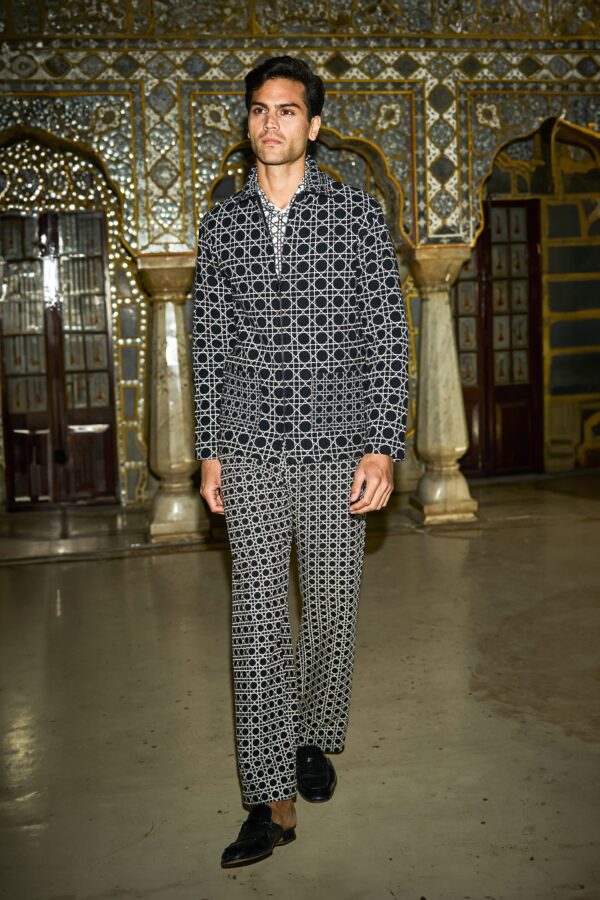 Rattan Embroidered Jacket and Pant - Image 7