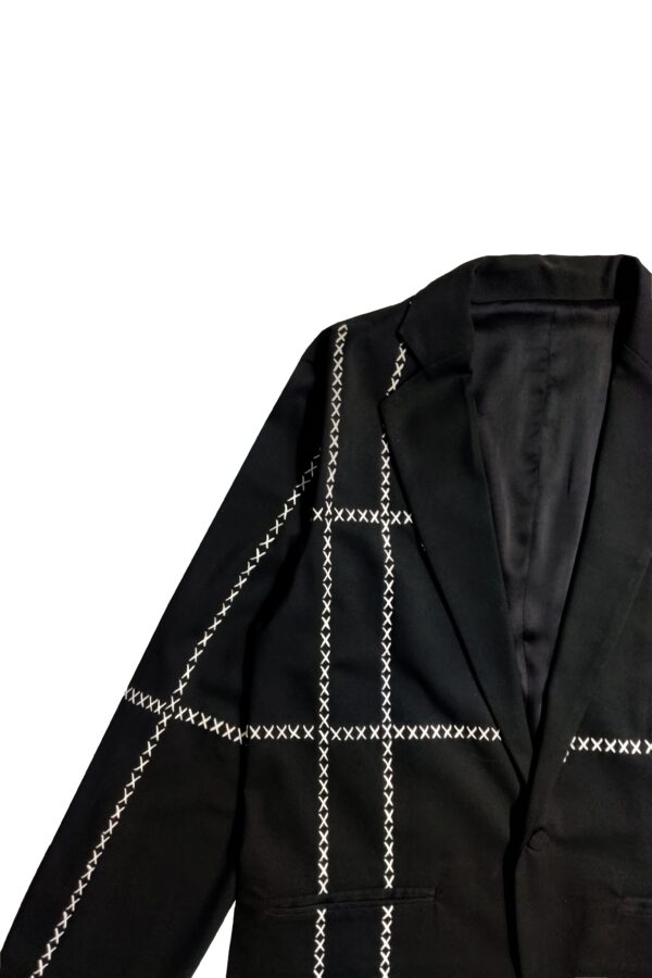 Contrast Cross Stitch Jacket - Image 2