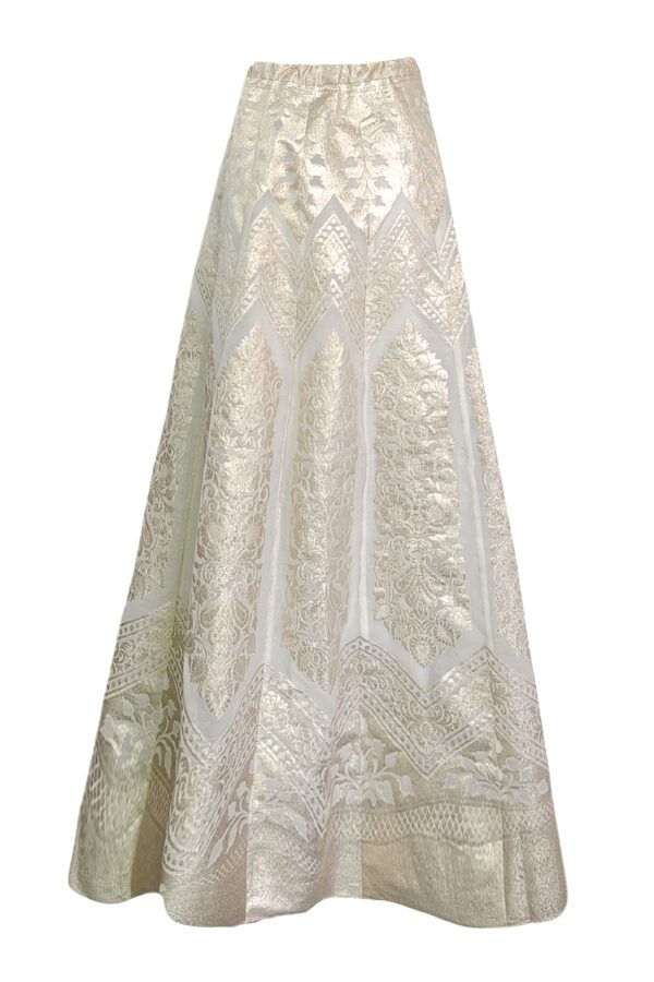 Brocade Chanderi Maxi Skirt - Image 3