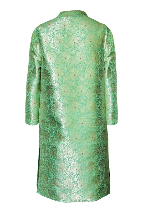 Structured Brocade Longline Top - Image 3