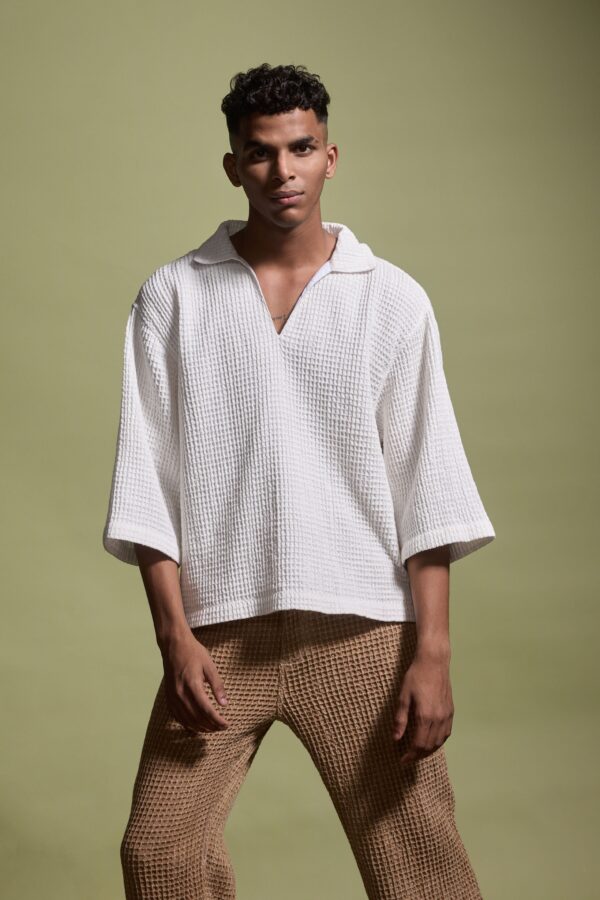 Waffle Popover Shirt - Image 9