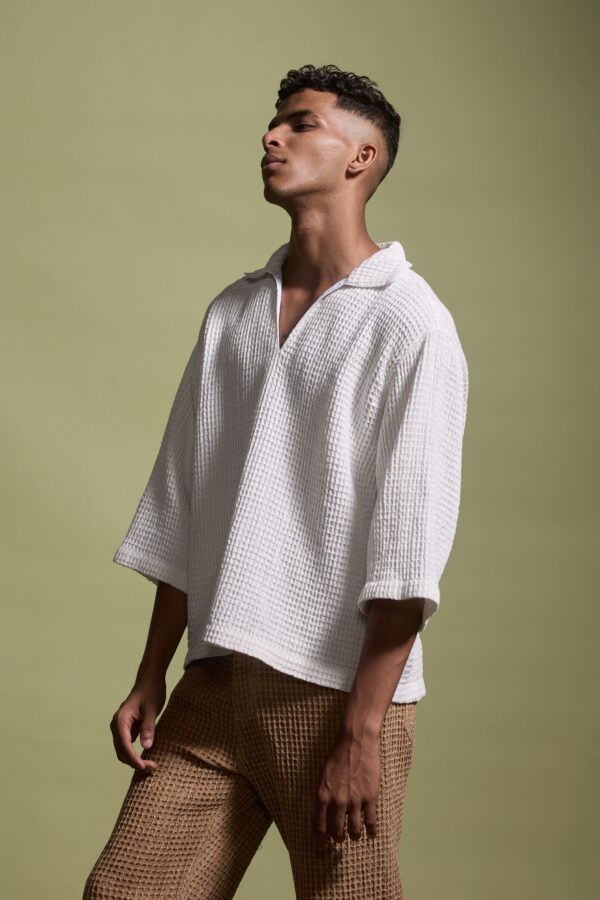 Waffle Popover Shirt - Image 6