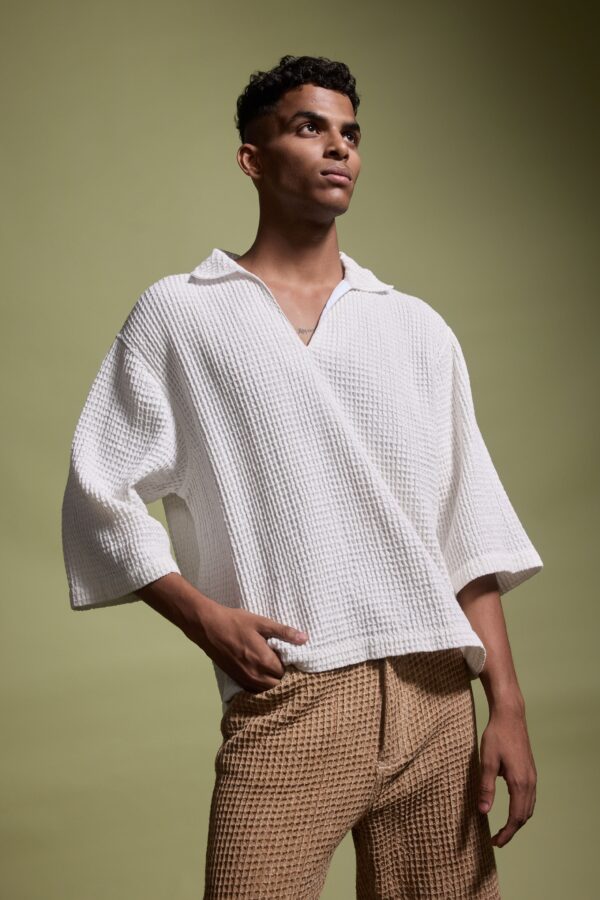Waffle Popover Shirt - Image 10