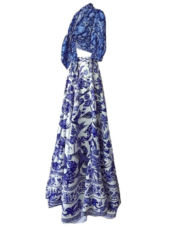 Porcelain Print Tie Top - Image 4