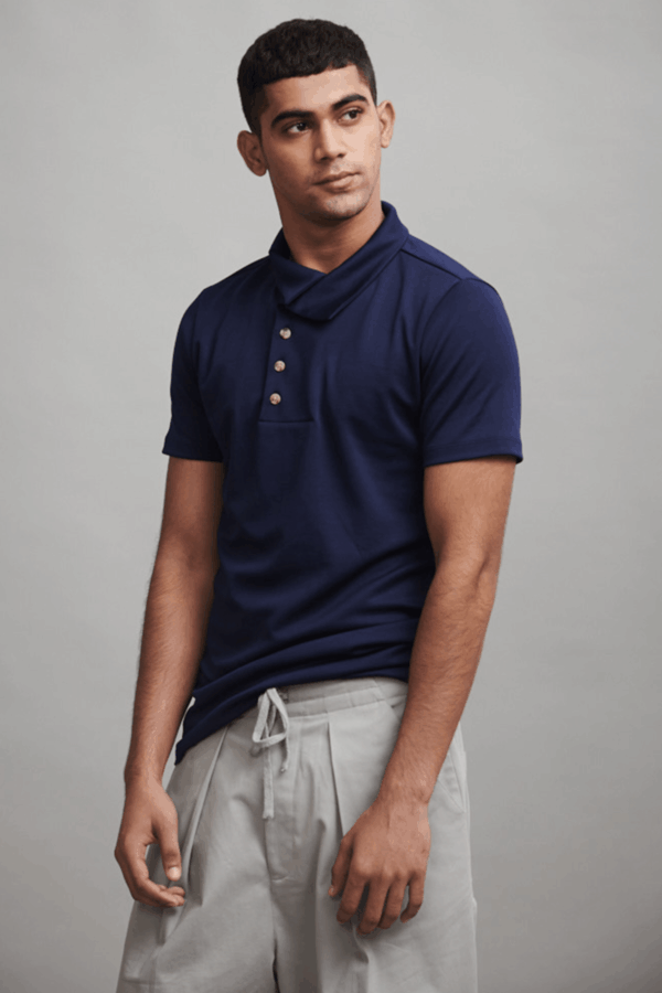 Off Center Placket Polo - Image 25