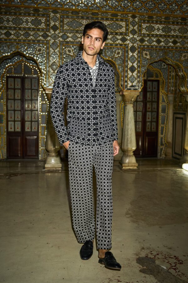 Rattan Embroidered Jacket and Pant - Image 3