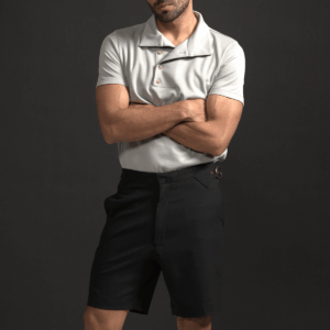 Off Center Placket Polo