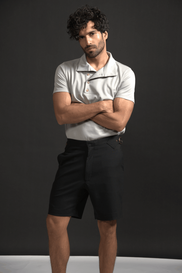 Off Center Placket Polo