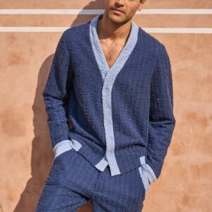 Y Neck Knit Shirt