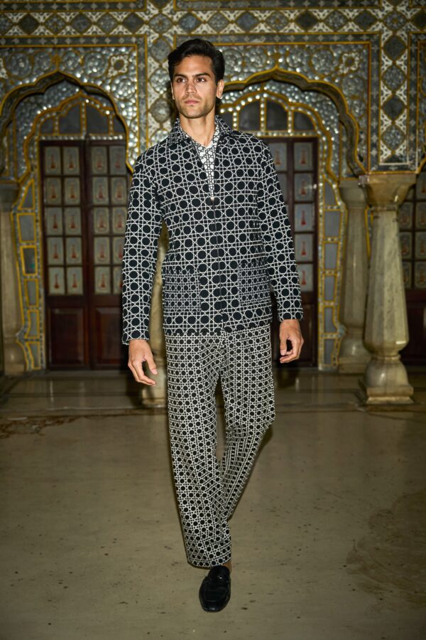 Rattan Embroidered Jacket and Pant - Image 5