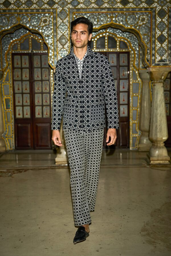 Rattan Embroidered Jacket and Pant - Image 6