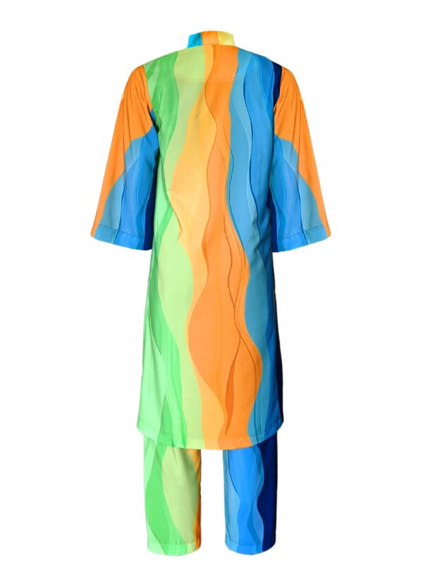 Watercolour Printed Pant Set - Image 3
