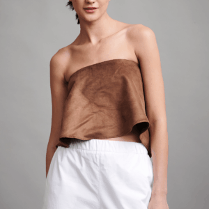 Suede Crop Top