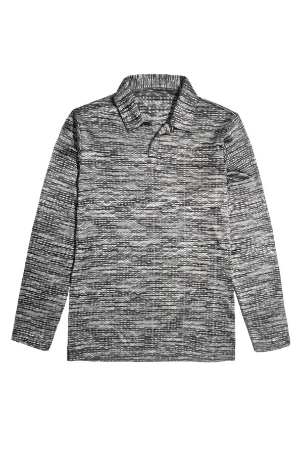 Twisted Knit Full Sleeve Polo - Image 2