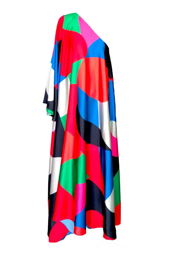 Abstract Single Sleeve Gown - Image 3