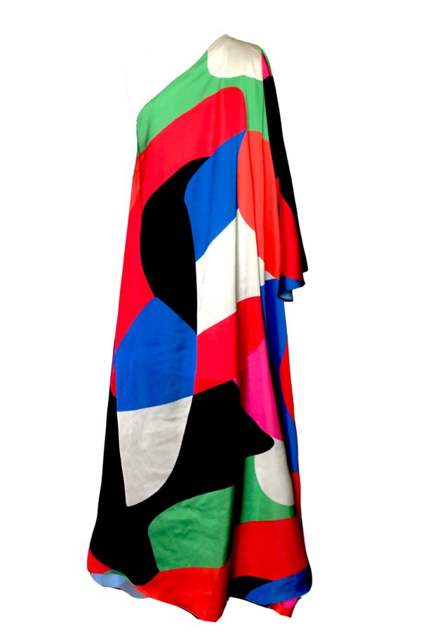 Abstract Single Sleeve Gown - Image 2