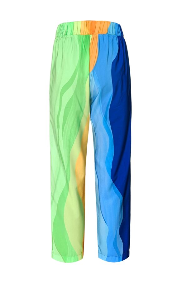 Watercolour Printed Pant Set - Image 12