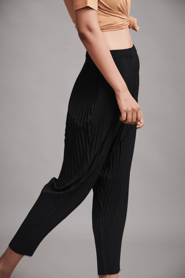 Irregular Pleat Drum Pant - Image 2