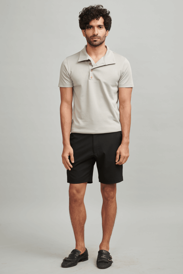 Off Center Placket Polo - Image 2