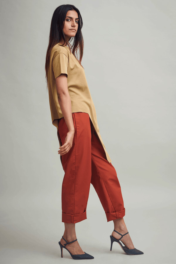 Uneven Hem Tee - Image 4