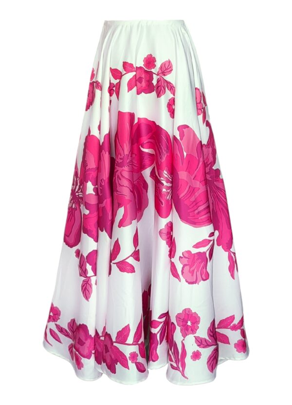 Lace Crop Top and Floral Maxi Skirt Set - Image 12
