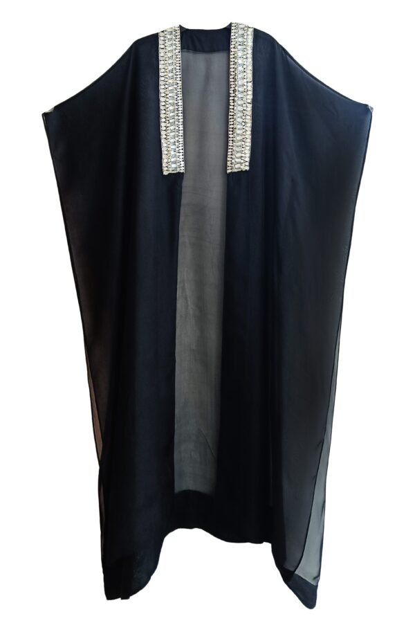 Shell Embroidered Organza Cape - Image 2