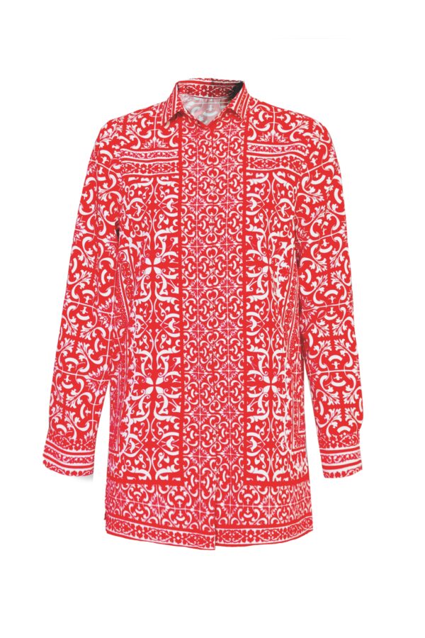 Baroque Porcelain Print Shirt - Image 2
